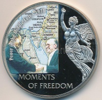 Libéria 2006. 10$ 'Szabadság pillanatai-Közép-Keleti béke 1978' multicolor, tanúsítvánnyal T:PP ujjlenyomat
Liberia 2006. 10 Dollars 'Moments of Freedom-Peace in the Middle-East 1978' multicolor, with certificate C:PP fingerprint