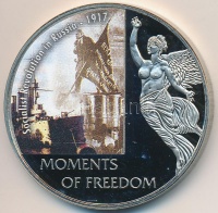 Libéria 2006. 10$ 'Szabadság pillanatai-Októberi szocialista forradalom 1917.' multicolor T:PP 
Liberia 2006. 10 Dollars 'Moments of Freedom-Socialist Revolution in Russia 1917' multicolor C:PP