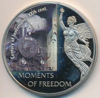 Libéria 2006. 10$ 'Szabadság pillanatai-Találmányok százada XX.sz.' multicolor, tanúsítvánnyal T:PP ujjlenyomat
Liberia 2006. 10 Dollars 'Moments of Freedom-Century of Inventions XXth cent.' multicolor, with certificate C:PP fingerprint