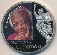 Libéria 2006. 10$ 'Szabadság pillanatai-Apartheid vége 1989' multicolor, tanúsítvány T:PP 
Liberia 2006. 10 Dollars 'Moments of Freedom-End of Apartheid 1989' multicolor, with certificate C:PP