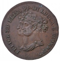 Olasz Államok / Lucca 1806. 3c Cu 'Elisa Bonaparte és Felix Baciocchi' T:2- ph.
Italian States / Lucca 1806. 3 Centesimi Cu 'Elisa Bonaparte és Felix Baciocchi' C:VF edge error