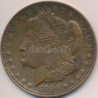 Amerikai Egyesült Államok 1900. 1$ kétoldalas Br érem (75,5mm) T:2
USA 1900. 1 Dollar two-sided Br medal (75,5mm) C:XF