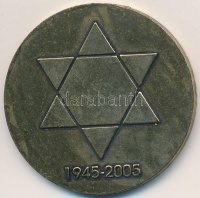 Hollandia 1995. 'Westerborki tábor - Felszabadulás 50. évfordulója' Br emlékérem eredeti tokban (36mm) T:2- Netherlands 1995. 'Camp of Westerbork - 50th Anniversary of the Liberation' Brl medal in original case (36mm) C:VF