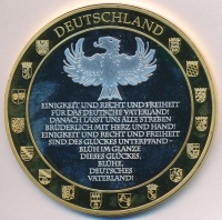 Németország DN 'Concordia' ezüstözött, aranyozott fém emlékérem (70mm) T:PP ujjlenyomat
Germany ND 'Concordia' gilt, silver-plated metal medallion (70mm) C:PP fingerprint