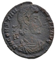 Római Birodalom / Sirmium / II. Constantius 351-355. AE3 Br (3,83g) T:2- ki.
Roman Empire / Sirmium / Constantius II 351-355. AE3 Br 'D N CONSTAN-TIVS PF AVG  - A / CONCORDIA MILITVM - III' (3,83g) C:VF cracked
RIC VIII 28.