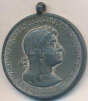1940. 'Erdélyi részek felszabadulásának emlékére' cink kitüntetés függesztőkarika nélkül. Szign.: BERÁN T:2-
Hungary 1940. 'Commemorative Medal for the Liberation of Transylvania' zinc decoration without ring. Sign.:BERÁN C:VF