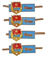 ~1975. Osztályos gépjárművezető (teherautó) jelvény (4x) T:2