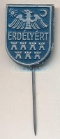 ~1930. 'Erdélyért' irredenta festett Cu kitűző (19,5x15mm) T:2