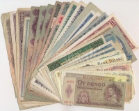 30db-os vegyes magyar és külföldi bankjegy tétel T:vegyes
30pcs of various banknotes C:mixed