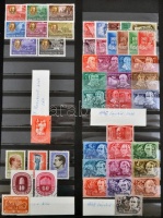 Magyar gyűjtemény 1945-től az 1980-as évek végéig jobb kiadásokkal, blokkokkal, kisívekkel, eleinte vegyes, 1965-től  csak postatiszta bélyegek, 1983-ig 3 db nagy ABRIA rúgós berakóban, a további évek borítékokba rendezve + Magyar