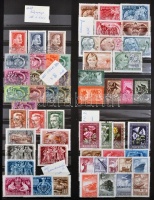 Magyar gyűjtemény 1945-től az 1980-as évek végéig jobb kiadásokkal, blokkokkal, kisívekkel, eleinte vegyes, 1965-től  csak postatiszta bélyegek, 1983-ig 3 db nagy ABRIA rúgós berakóban, a további évek borítékokba rendezve + Magyar
