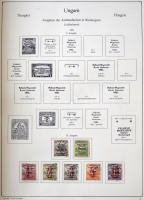 1919-1921 Megszállási gyűjteményrész 20 db KABE albumlapon, garancia nélkül