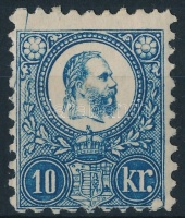 1871 Réznyomat 10kr sötétkék (~120.000)