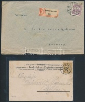 1898-1941 9 db küldemény jobbakkal