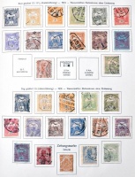Magyar alapgyűjtemény 1871-1965 sok teljes sorral jó állapotú KA-BE előnyomott albumban, csavaros borítóval