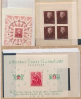 1945 előtt kiadott összes blokk és kisív (10 klf) jó minőségben, 4 db berakólapon