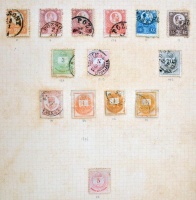 1871-1938 Alapgyűjtemény, néhány száz bélyeg rugós albumban