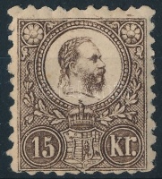 1871 Réznyomat 15kr barna (110.000)