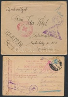 1917 2 db Hadifogoly tábori levél Oroszországból