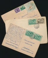 25 db küldemény az 1940-es, 1950-es évekből