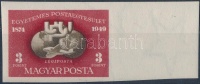 1950 UPU (I) vágott blokkból kivágott ívszéli bélyeg (**12.000)