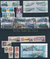 Ukrajna 1990-2007 32 klf bélyeg, közte sorok összefüggések 2 db stecklapon
