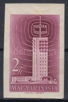 1958 Televízió (I.) vágott bélyeg (3.000)