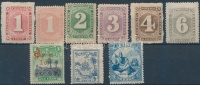 Libéria 1860-1916 9 klf önálló érték (vegyes minőség)