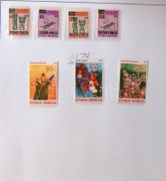 INDONESIA 1961-1996 Tartalmas gyűjtemény rengeteg szép motívum kiadással albumlapokon / Serious collection with a lot of thematic issues on pages (Mi.EUR 1.020.-)