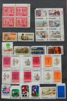 KANADA és ENSZ gyűjtemény a 60-as 80-as évekből sok másodpéldánnyal, 10 lapos A/4 berakóban / Canada and United Nations collections from the 60 - 80-es with a lot of duplicates in stockbook