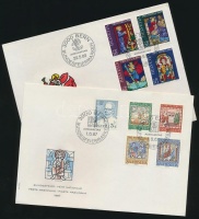 58 db svájci és osztrák FDC