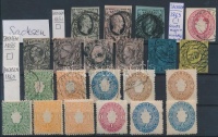 Sachsen 1851-1863 21 db klasszikus bélyeg