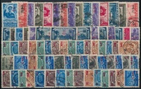 Románia 1952 75 db felülnyomott bélyeg