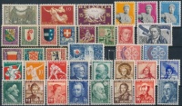 Svájc összeállítás 1919-1958 4 db stecklapon (Mi EUR 285.-)