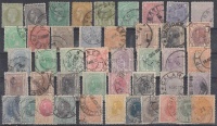 Románia 1872-1911 44 klf klasszikus bélyeg, közte komplett sor