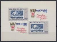 1965 WIPA vágott kisív (4.500)