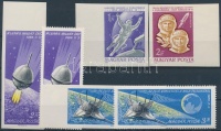 1965-1966 Voszhod 2 vágott sor + LUNA 9 fogazott + vágott sor (5.600)