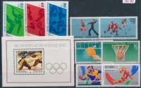 NSZK, Berlin, NDK Sport motívum 1980-1989 4 klf sor + 1 blokk