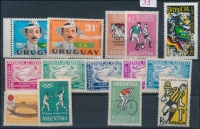 Dél-Amerikai államok 1958-1974 Sport összeállítás 3 klf önálló érték + 4 klf sor