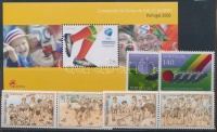 Ciprus 1989 Europa CEPT sor 2 párban + Portugália 1994+2006 Labdarúgás sor + blokk