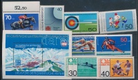 NSZK, Berlin, NDK Sport motívum 1973-1979 6 klf önálló érték + 1 sor + 1 blokk