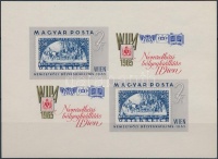 1965 WIPA  vágott kisív (4.500)