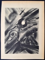 Ruzicskay György (1896-1993): Illusztráció a Szerelemkeresőkből. Algrafia, papír, jelzett az algrafián, 31×23,5 cm