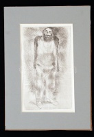 Szász Endre (1926-2003): Illusztráció (Gorkij: Éjjeli menedékhely). Rézkarc, papír, jelzés nélkül, 16×9 cm