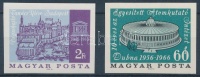 1966 Évfordulók - események (IV.) Atomkutató Intézet + Egészségügyi Világszervezet vágott bélyegek (2.400)