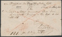 1824 Franco ajánlott levél 'PEST'