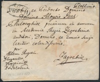 1830 Portós levél 'PESTH' - 'AGRAM' - Zágráb (Gudlin 380 pont)