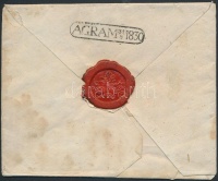 1830 Portós levél 'PESTH' - 'AGRAM' - Zágráb (Gudlin 380 pont)