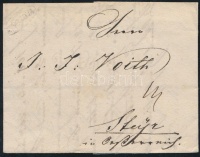 1833 Portós levél / cover with postage due 'PANCSOVA' - Steyr
