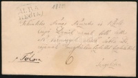~1835 Portós boríték 'ALBA / REGIA' - Tengelicz Csapó Dánielnek címezve, aki Tolna megye országgyűlési követe volt